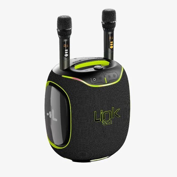 M424 Premium Çift Mikrofonlu 300W Ekstra Bas Bluetooth Hoparlör - Resim 2