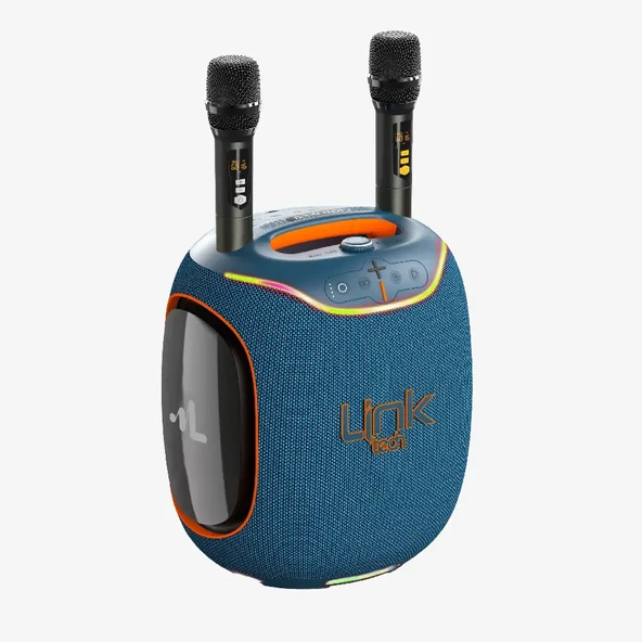 M424 Premium Çift Mikrofonlu 300W Ekstra Bas Bluetooth Hoparlör - Resim 4