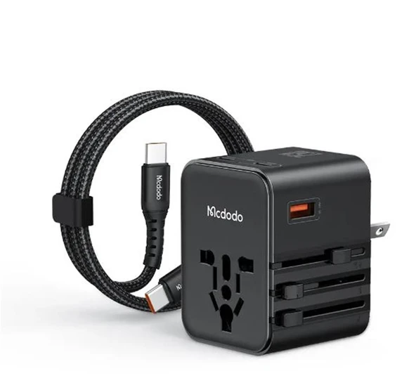 MCDODO CP-3260 25W Evrensel Seyahat Adaptör Type-C To Type-C kablo dahili ürün görseli 1