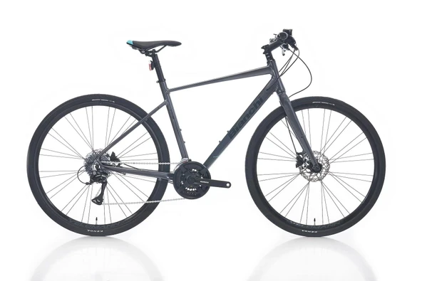 BIANCHI NIRONE7 DISC ERKEK ŞEHİR BİSİKLETİ 510H HD 28 JANT 24 VİTES FLATBAR ACERA ATD500 GRİ SİYAH ürün görseli