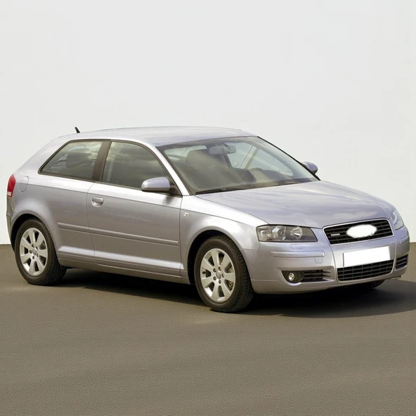 Audi A3 HB 2004-2008 Kol Dayama Kolçak Kapağı Gri Deri 8P0864245D - 2