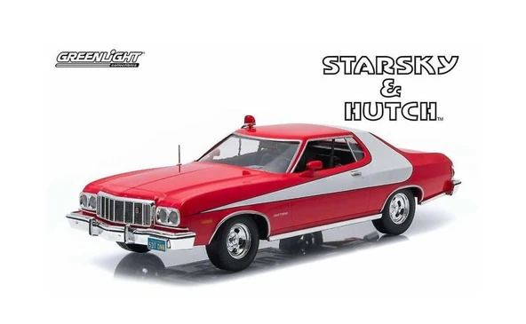 Greenlight Starsky & Hutch 1976 Ford Gran Torino 1/18 Model Araba ürün görseli 1