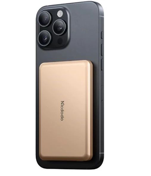 MCDODO MC-4642 5000mAh 20W Metal Ultra İnce Manyetik Kablosuz Powerbank - Resim 2