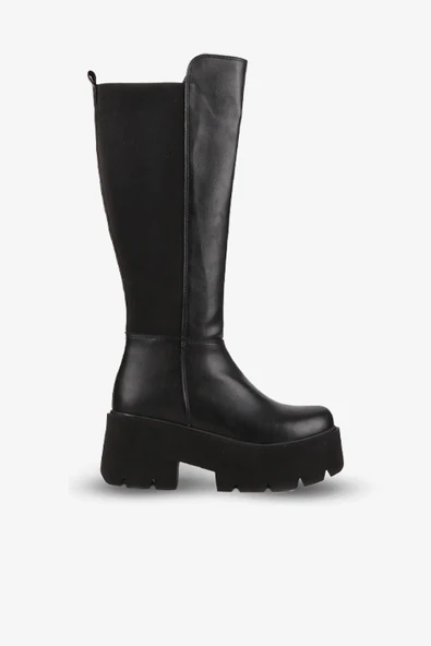 Stato - Siyah Renk Kalın Taban Kadın Çizme ürün görseli 1