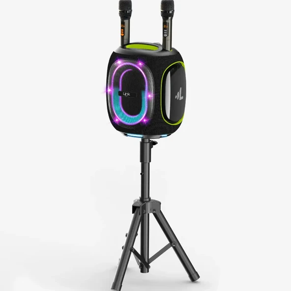 M424 Premium Çift Mikrofonlu 300W Ekstra Bas Bluetooth Hoparlör ürün görseli