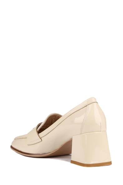 Stato - Bej Rugan Deri Kadın Topuklu Ayakkabı 25-5547 - Resim 6