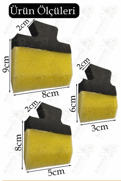 Puzzle Yapıştırıcı 250 ml 1 Adet ve Yassı Patpat Sünger Fırça Seti 3 lü Monalisa Yapboz Pazıl Yapıştırıcısı Şeffaf - Resim 3