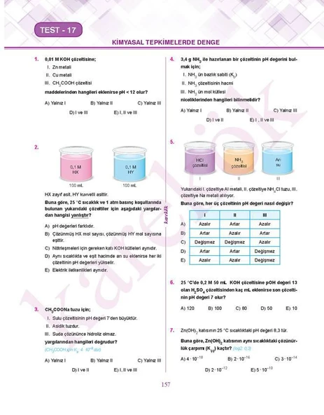 AYT Kimya Soru Bankası - Resim 5