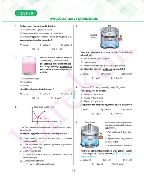 AYT Kimya Soru Bankası - Resim 4