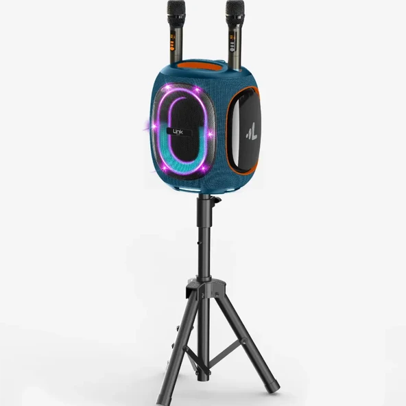 M424 Premium Çift Mikrofonlu 300W Ekstra Bas Bluetooth Hoparlör - Resim 3