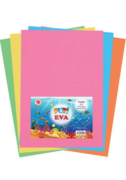 Puti A4 Eva 10 Lu Karışık Renk ürün görseli