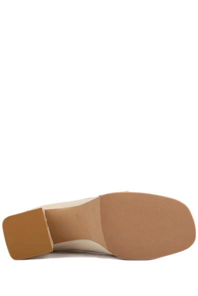 Stato - Bej Rugan Deri Kadın Topuklu Ayakkabı 25-5547 - Resim 7