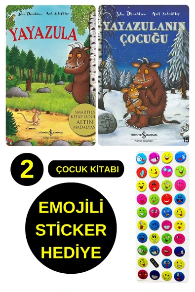 EMOJİLİ  STİCKER HEDİYE  - OKUL ÖNCESİ RESİMLİ KİTAPLAR  - YAYAZULA - YAYAZULANIN ÇOCUĞU ürün görseli