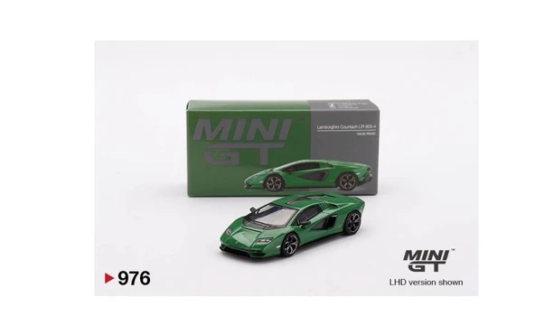 Mini GT BL 976 Lamborghini Countach LPI 800-4 Verde Medio MGT00976 1/64 Model Araba - Resim 3
