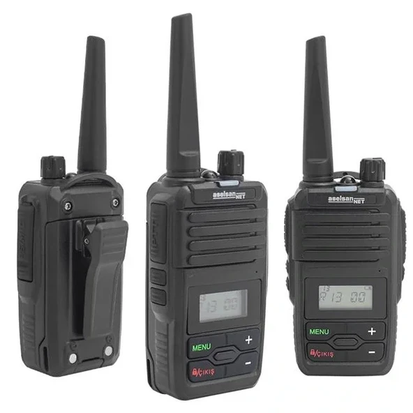 Aselsan A446t 16 Kanal 12 Km Menzil Ekranlı Tekli Set El Telsizi ürün görseli 1