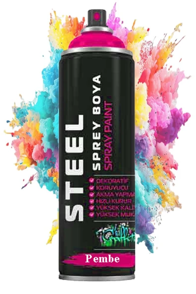 Sprey Boya 200 ml 1 Adet Hızlı Kuruyan Renkli Profesyonel Ahşap Plastik Demir Metal Cam Porselen Duvar Sprey Boya - 8
