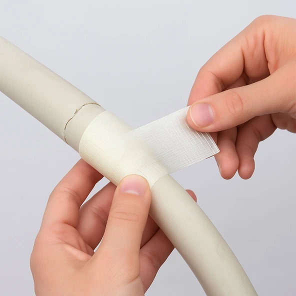 Tamir Bandı Enine Boyuna Lifli 48mm x 10mt Şeffaf Ultra Güçlü Yapışkan Onarım ve İzolasyon Bandı - Resim 3