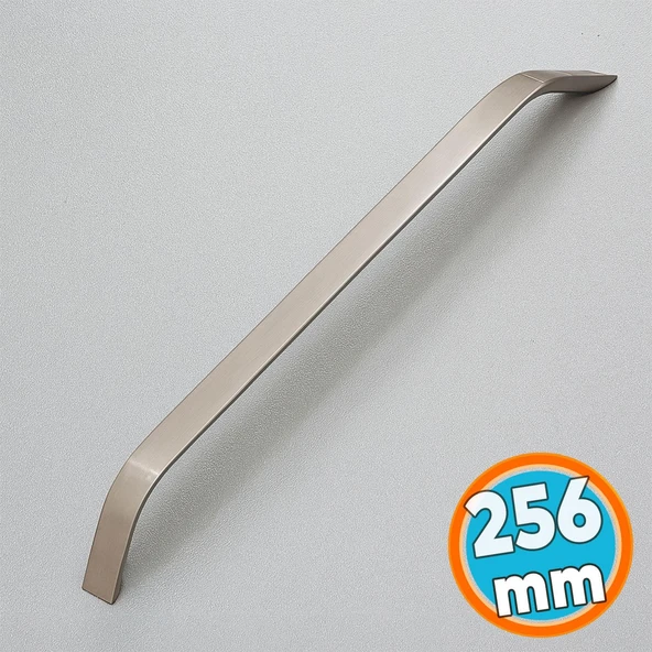Mobilya Çekmece Mutfak Dolabı Dolap Kapak Kulpları Kulb Kulpu 25.6 cm Metal İnox Kulp 256 mm ürün görseli