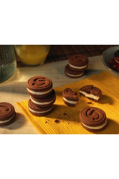 Schar Mini Sorrisi Kaymaklı Çikolatalı Bisküvi 100 gr - Resim 2