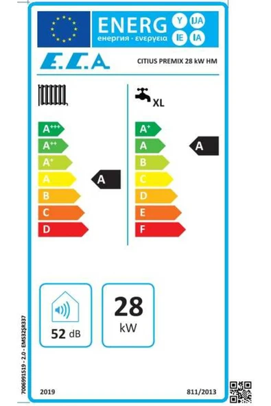 Citius Premix 28/28 Kw (24.000 Kcal) Tam Yoğuşmalı Kombi - Resim 2