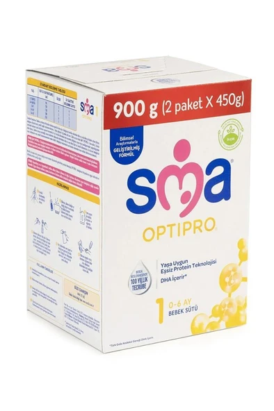 SMA Optipro 1 Probiyotik Bebek Sütü 900 gr