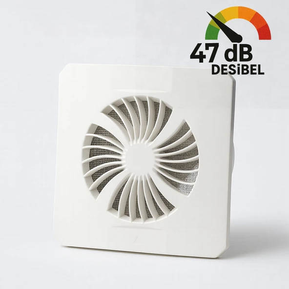 Banyo WC Aspiratör Süper Sessiz 150 mm Tuvalet Havalandırma Fanı Duvar Tipi Aspiratör Mutfak Hava ürün görseli