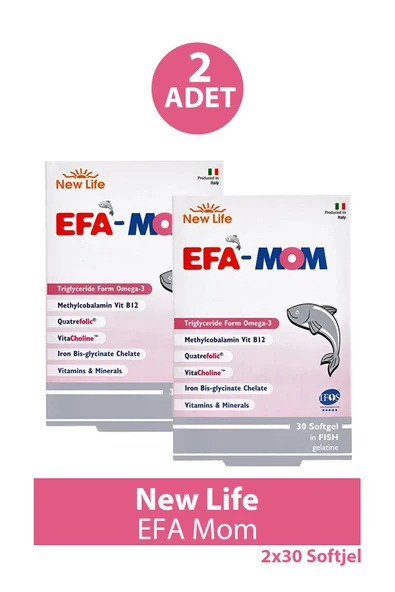 New Life EFA Mom 30 Kapsül 2 Adet ürün görseli 1