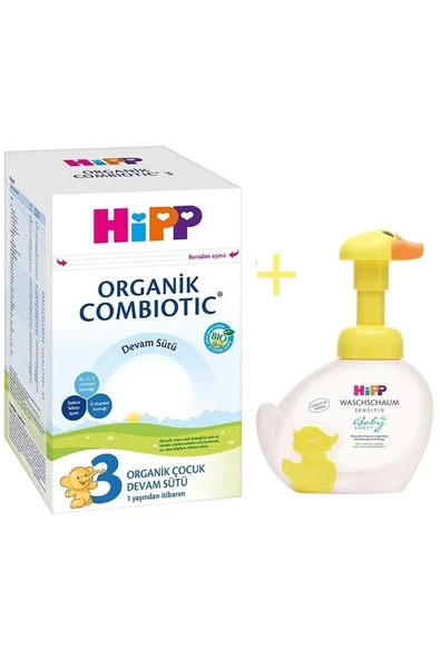 3 Organik Combiotic Devam Sütü 800 Gr+ Organik El Yıkama Köpüğü 250 Ml