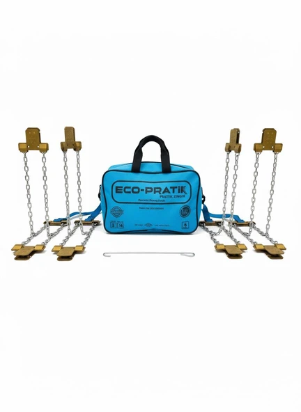 Eko Pratik Kar Pençesi 6' lı çantalı Premium Kar zinciri (Genel Uyumluluk - Resim 4