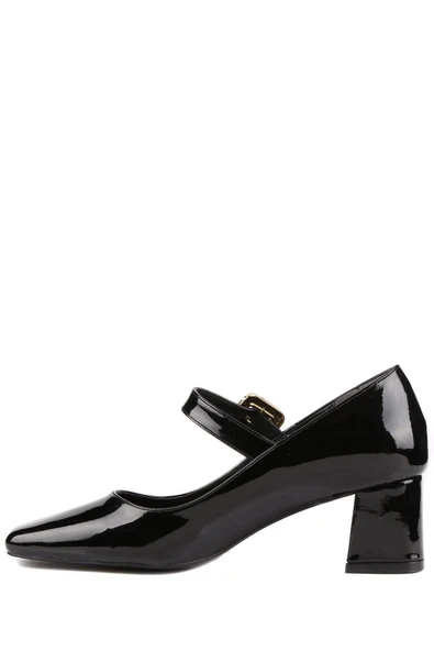 Stato - Siyah Rugan Kadın Topuklu Ayakkabı - Resim 4