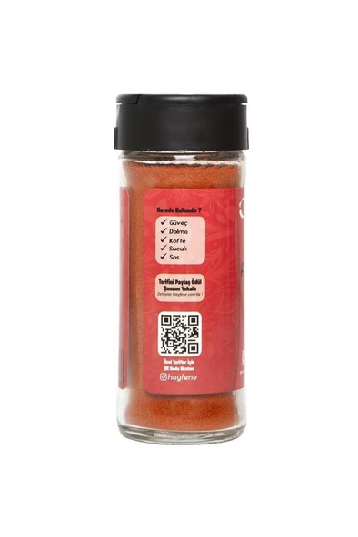 Hayfene Acı Kırmızı Toz Biber 40 gr - Resim 3