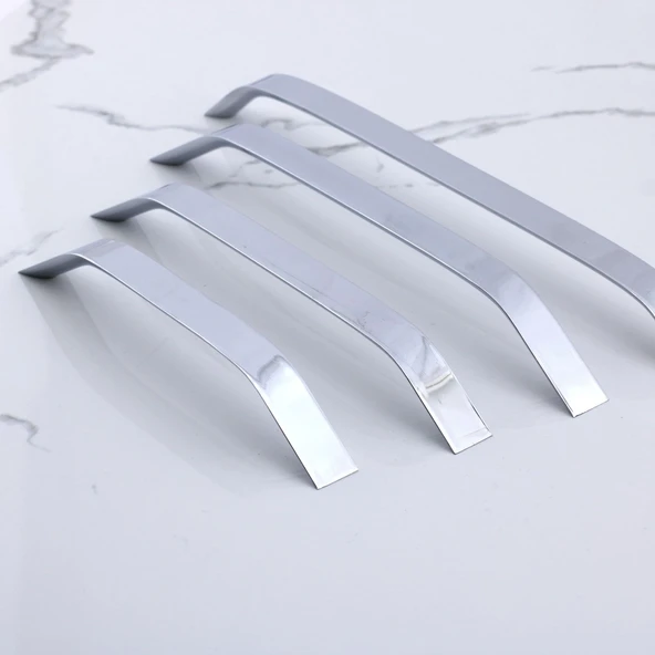 Mobilya Çekmece Mutfak Dolabı Dolap Kulpları Kulb Kulpu Krom Gümüş Metal Kulp 320 mm - 32 cm - Resim 2