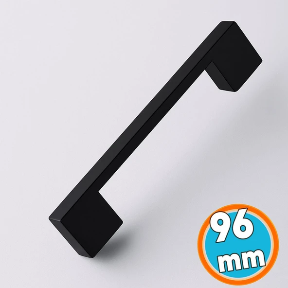 Siyah Metal Mutfak Mobilya Çekmece Mutfak Dolap Dolabı Kulp Kapak Kulbu Kulp 96 mm 9.6 cm ürün görseli