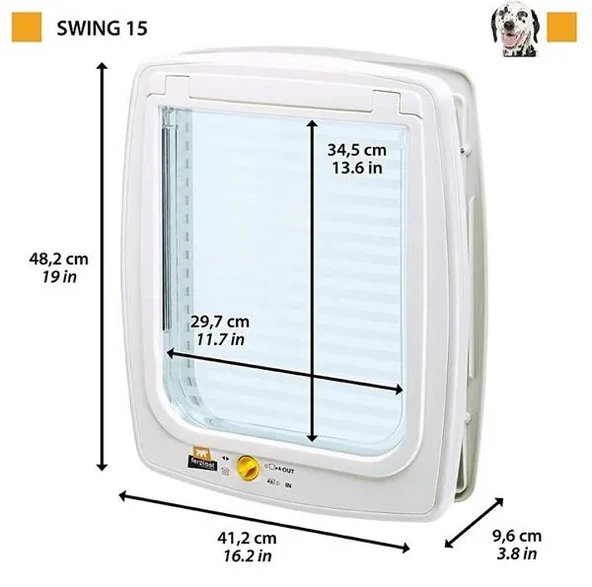 Ferplast Swing 15 Beyaz Köpek Kapısı 29,7x34,5 Cm - 2
