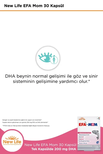 New Life EFA Mom 30 Kapsül - Resim 4