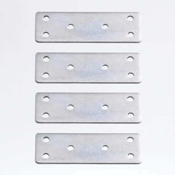 Mobilya Sabitleme Köşe Bağlantı Demiri 30x90 mm 4 Adet Set Düz Metal Gönye Dolap Kitaplık Vestiyer - Resim 2