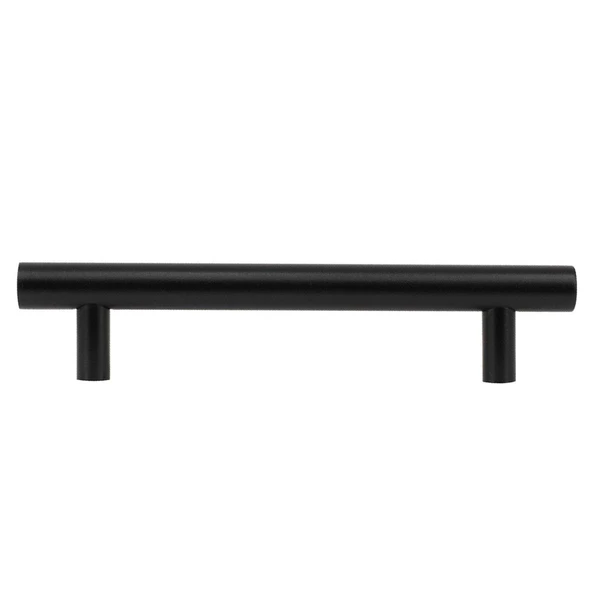 Dolap Kapak Çekmece Kulpu Kulbu 128 mm Mat Siyah Metal Kulp - Resim 5