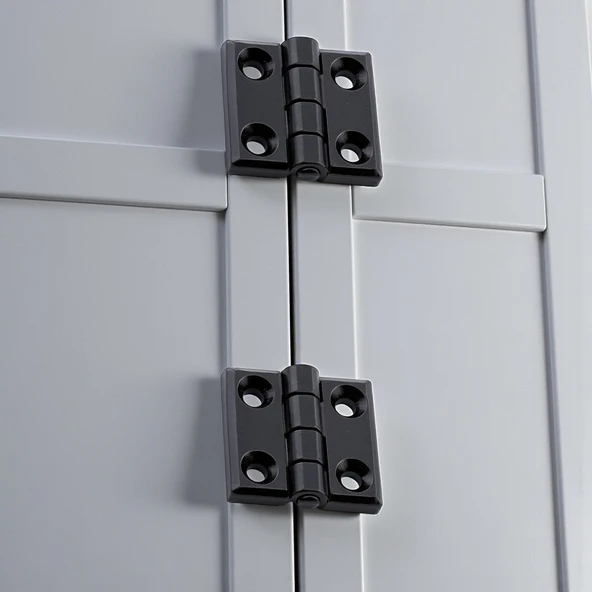 Metal Mini Yaprak Menteşe 30x30mm Dayanıklı Mobilya Kapı Dolap Çekmece Kapak Aksesuar Bağlantı Siyah - Resim 4