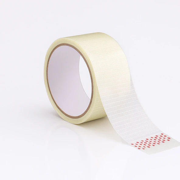 Tamir Bandı Enine Boyuna Lifli 48mm x 10mt Şeffaf Ultra Güçlü Yapışkan Onarım ve İzolasyon Bandı - Resim 6