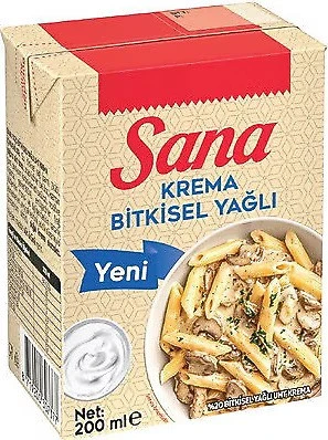Sana Bitkisel Krema 200 ml x 6 Adet - Resim 2