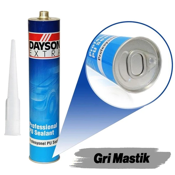 Poliüretan Pu Mastik Gri Genel Amaçlı Silikon 280 ML ürün görseli