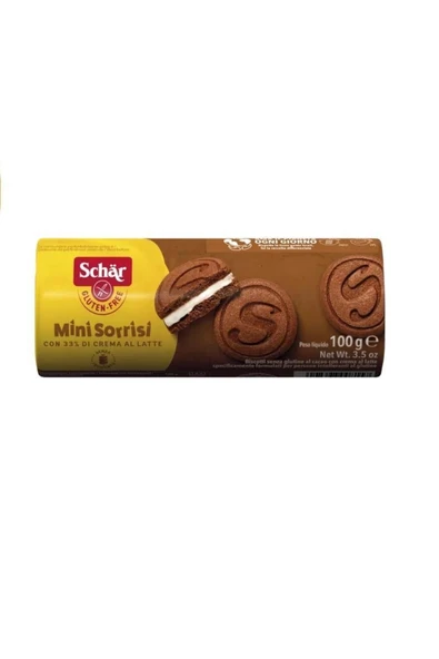 Schar Mini Sorrisi Kaymaklı Çikolatalı Bisküvi 100 gr ürün görseli