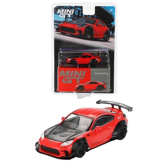 Mini Gt BL 885 Toyota GR86 LB Nation Red 1/64 Model Araba ürün görseli 1