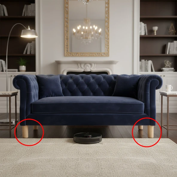 4 Adet Mobilya Kanepe Koltuk Yatak Baza Yükseltici Yükseltme Ayağı Ayakları Plastik  Kayın Bej 15 cm - Resim 5