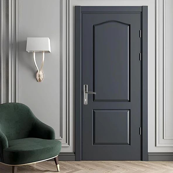 Oda Kapı Kolu Aynalı Nikel İnox Sağa Sola Uygun Ön Arka Oda Kapısı 1 Takım - Resim 3