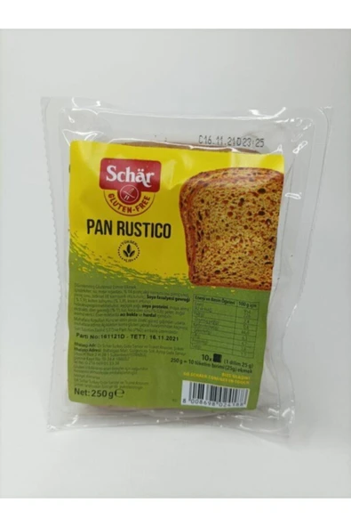 Schar Pan Rustico Glutensiz Çok Tahıllı Ekmek 250 gr ürün görseli