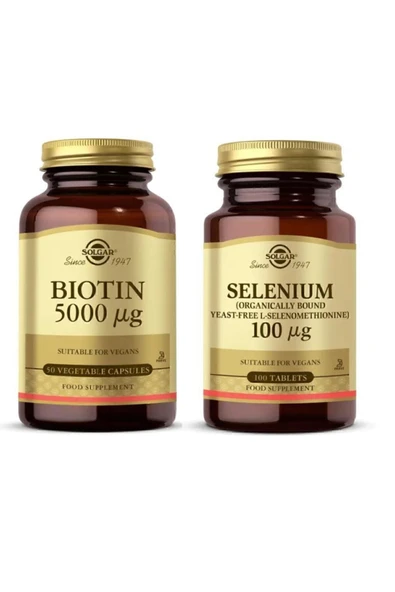 Biotin 5000 Mcg 50 Kapsül+ Selenium 100 Tablet ürün görseli