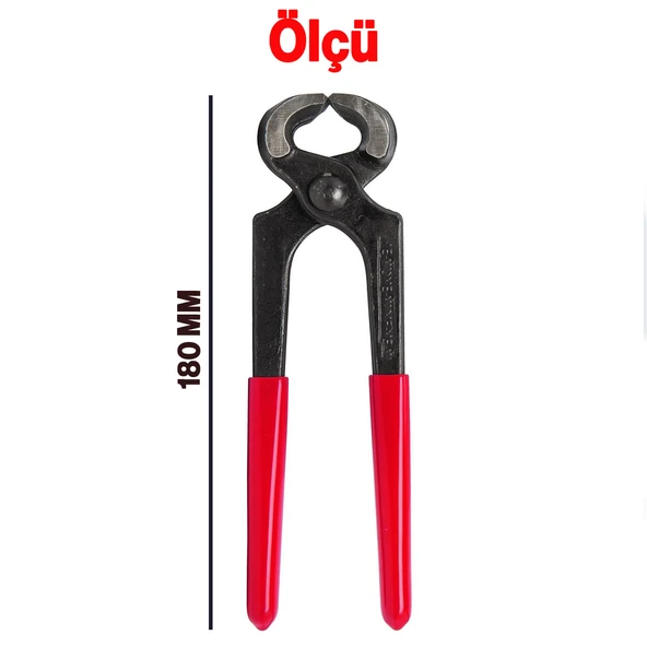 Profesyonel Betoncu Kerpeteni 180 mm İnşaat Ustası El Aleti Dayanıklı Çelik Kesme Pense - 2