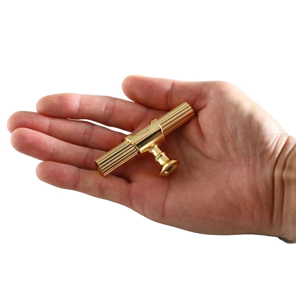 Metal Düğme Tek Vidalı Çekmece Mutfak Mobilya Dolabı Dolap Kulpu Kulbu Kulpları Gold Altın - Resim 2