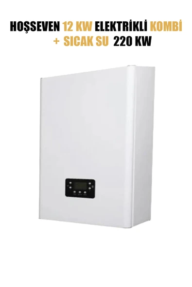 Elektrikli Kombi 12 Kw Sıcak Su 220 V